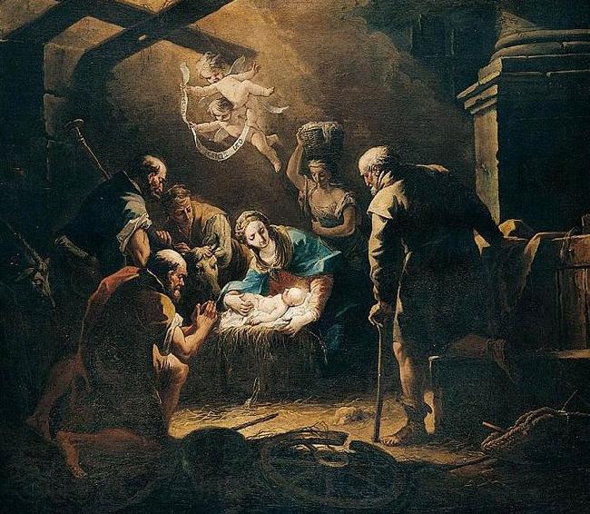 Gaspare Diziani The Adoration of the Shepherds Spain oil painting art